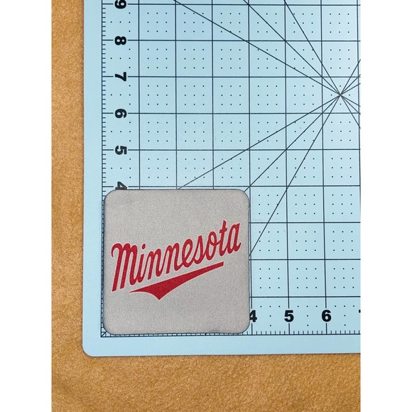 TWINS BASEBALL HIGH QUALITY COASTER SET (PACK OF 4 PER ORDER) - Picture 4 of 5